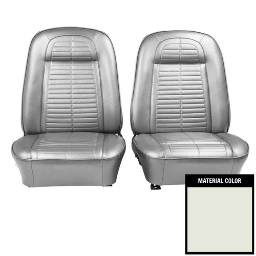 1969 Pontiac Firebird White Front Bucket Seat Covers