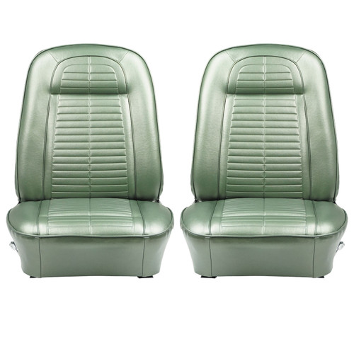 1969 Firebird Standard Dark Metallic Green Pre-Assembled Front Bucket Seats