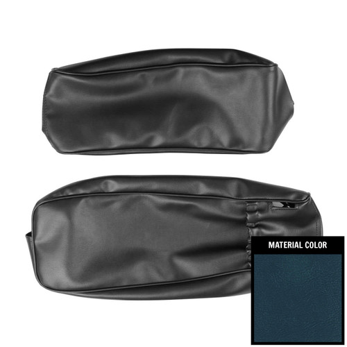 1969 Camaro, Firebird; Convertible; Rear Arm Rest Covers; Dark Metallic Blue