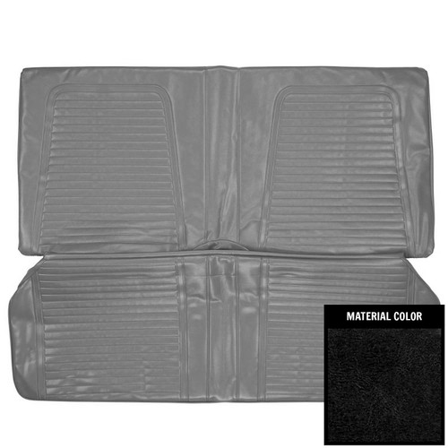 1969 Camaro; Hardtop; Standard; Rear Bench Seat Cover; Black