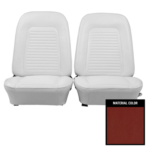 1969 Chevrolet Camaro Standard Red Front Bucket Seat Covers