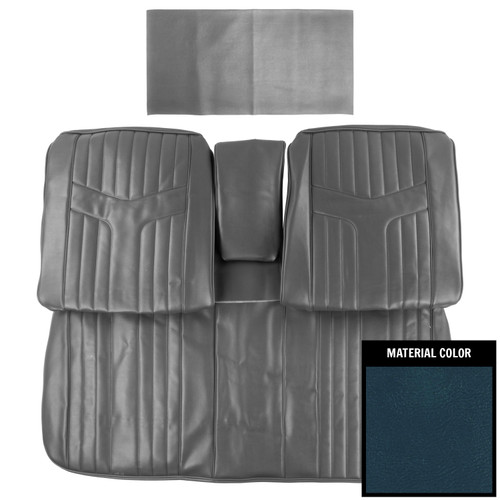 1969 Pontiac GTO Dark Blue Front Bench W/Arm Rest Seat Cover
