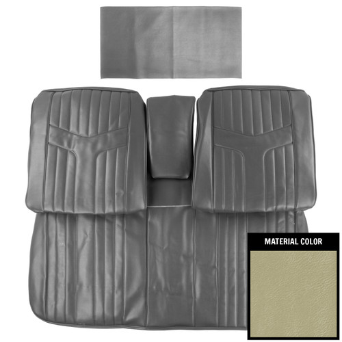 1969 Pontiac GTO Parchment Front Bench W/Arm Rest Seat Cover