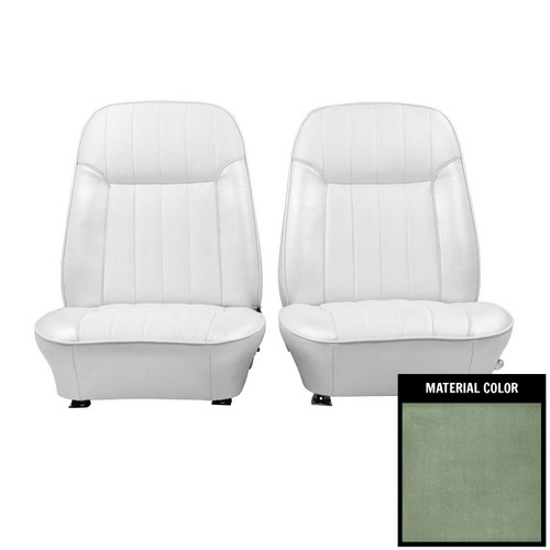 1969 Pontiac Firebird Deluxe Dark Metallic Green Front Bucket Seat Covers