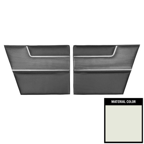 1969 Plymouth Barracuda; Fastback; Deluxe Rear Side Panels; White