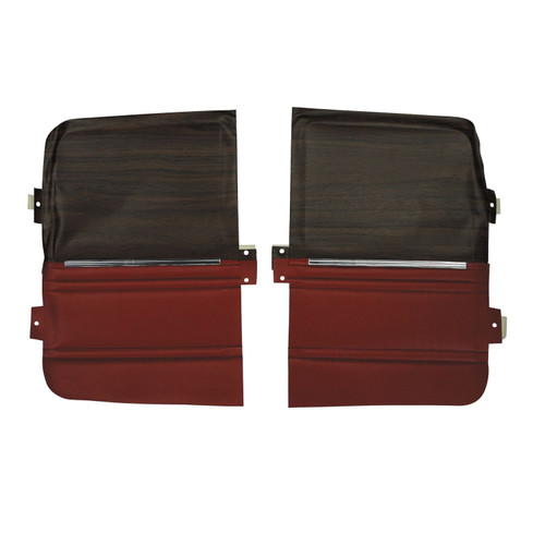 1969 Mopar B-Body; Convertible; Rear Side Panels; Red