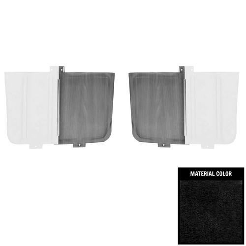 1969 Mopar B-Body; Convertible; Rear Side Panels; Black