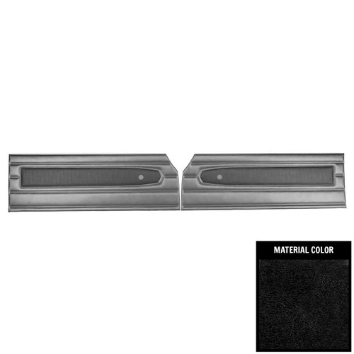 1969 Plymouth Road Runner, Belvedere; Front Door Panels; Black