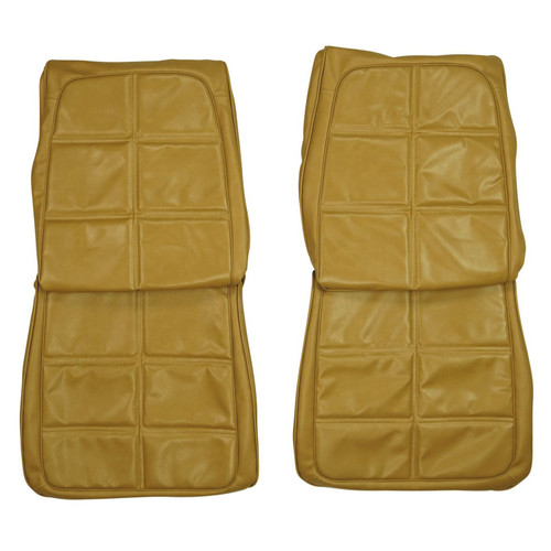 1969 Dodge Charger; Front Bucket Seat Covers; Saddle (69KSA103U-L)