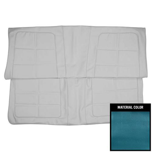 1969 Dodge Charger; Hardtop; Rear Bench Seat Cover; Dark Metallic Blue