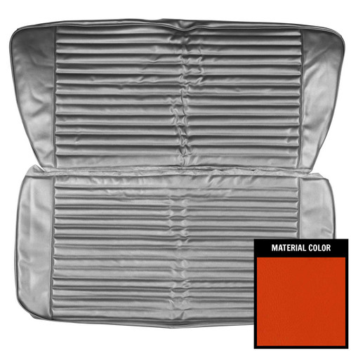 1969 Plymouth Barracuda; Convertible; Standard Rear Bench Seat Cover; Red
