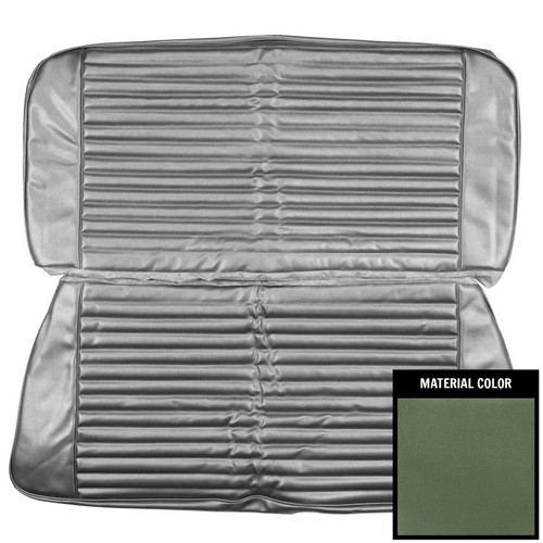 1969 Plymouth Barracuda; Fastback; Standard Rear Bnch Seat Cover; Dark Met Green