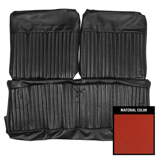 1969 Dodge Dart; w/o Arm Rest; Front Bench Seat Cover; Red