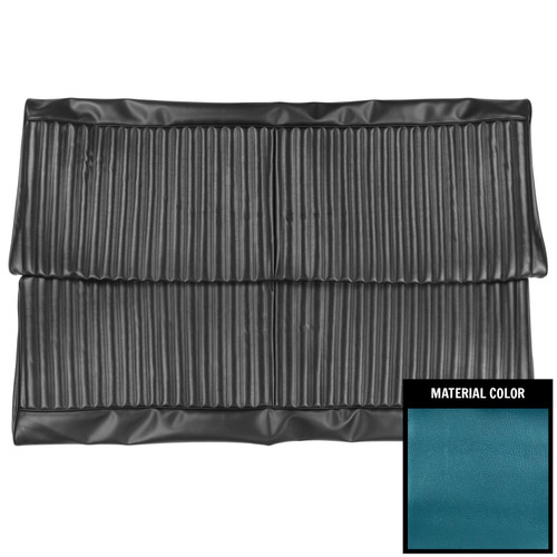 1969 Dodge Dart; Hardtop; Rear Bench Seat Cover; 2-Tone Blue (69KSDA819C)