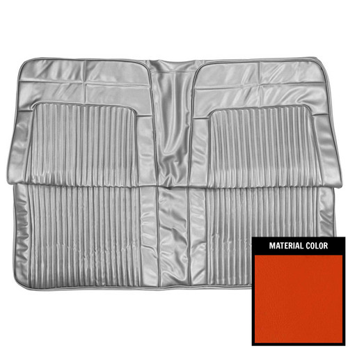 1969 Dodge Coronet; Hardtop; Rear Bench Seat Cover; Red