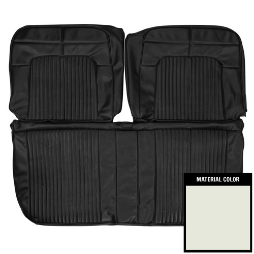 1969 Dodge Coronet; 440, Super Bee; w/o Arm Rest; Front Bench Seat Cover; White