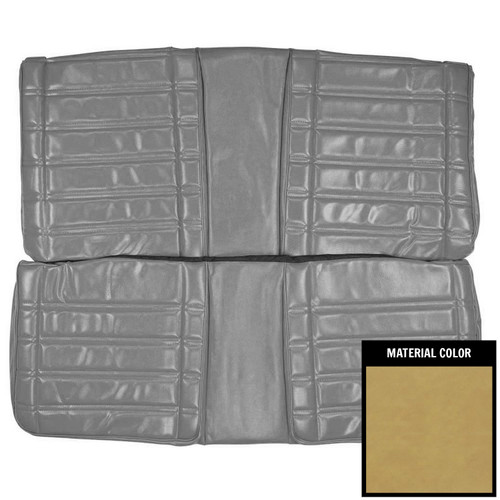 1969 Plymouth Road Runner, Satellite, GTX; Hardtop; Rear Bnch Seat Cover; Saddle