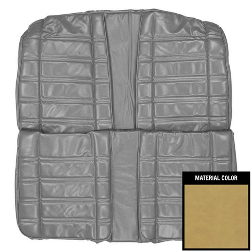 1969 Plymouth Road Runner, Satellite, GTX; Conv; Rear Bench Seat Cover; Saddle