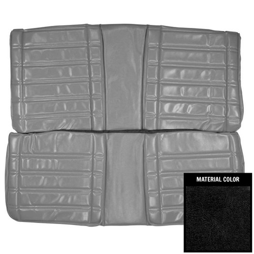 1969 Plymouth Road Runner, Satellite, GTX; Hardtop; Rear Bench Seat Cover; Black