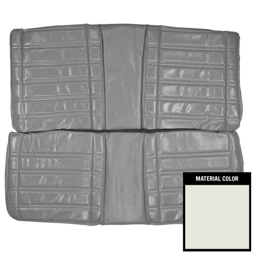1969 Plymouth Road Runner, Satellite, GTX; Hardtop; Rear Bench Seat Cover; White