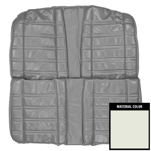 1969 Plymouth Road Runner, Satellite, GTX; Conv; Rear Bench Seat Cover; White