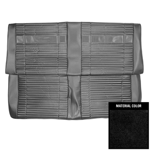 1969 Plymouth Road Runner, Satellite; Hdtp; Cust Décor; Rr Bench Seat Cvr; Black