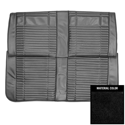 1969 Plymouth Road Runner, Satellite; Conv; Cust Décor; Rr Bench Seat Cvr; Black