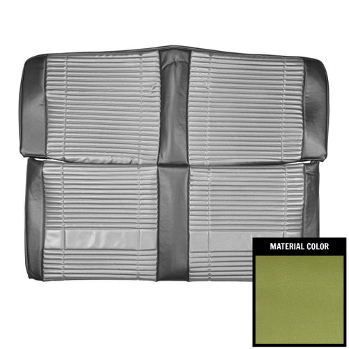 1969 Plymouth Road Runner, Satellite; Conv; Cust Décor; Rr Bnch St Cvr; 2-Tn Grn (69KSRD804V)