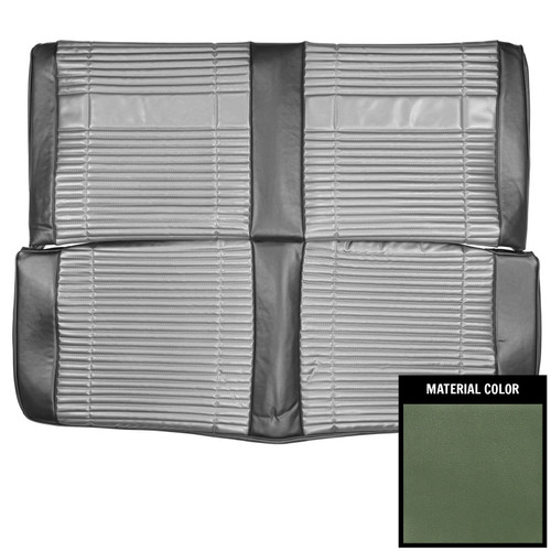 1969 Plymouth Road Runner, Satellite; Conv; Cust Décor; Rr Bnch St Cvr; 2-Tn Grn (69KSRD807V)