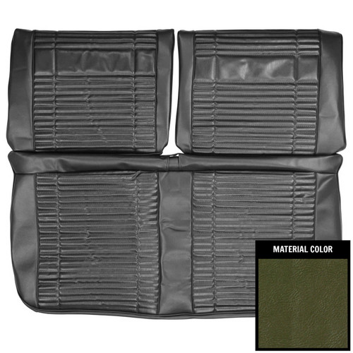 1969 Plymouth Road Runner, Satellite; w/o Arm; Cust Déc; Frt Bnch St Cvr; 2TnBlu (69KSRD821B)