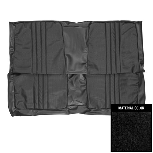 1969 Mopar B-Body; Hardtop; Standard Rear Bench Seat Cover; Black