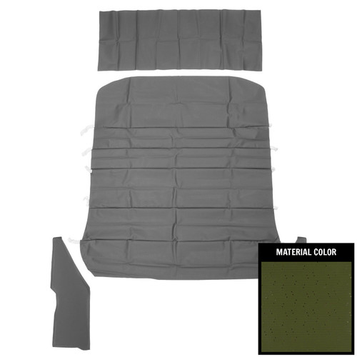 1969-72 Pontiac Grand Prix; Hardtop; Deluxe Perforated Headliner; Dark Green