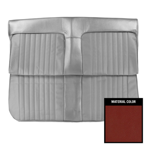 1969 Ponticac Grand Prix Hardtop Red Rear Bench Seat Covers
