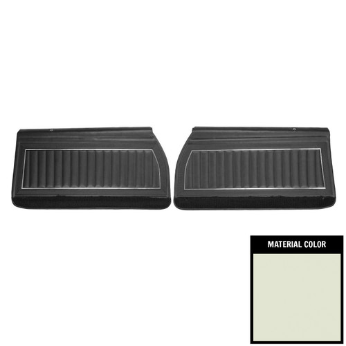 1969 Buick Skylark Custom, GS 350, GS 400; Pre-Assembled Front Door Panels; Fawn