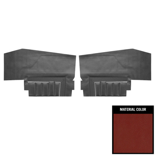 1969 Buick Skylark/GS 350/GS400 Convertible Standard Red Rear Door Panels