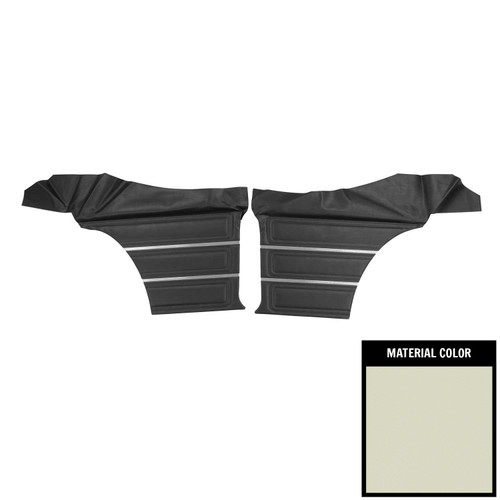 1969 Buick Skylark Hardtop Standard Off White Rear Door Panels