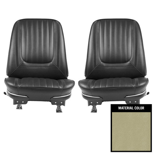 1969 Skylark/350/GS/Custom/455 Parchment Pre-Assembled Front Bucket Seats