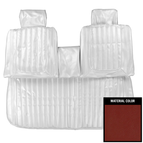 1969 Buick Skylark/GS Custom Red Front Bench Seat W/Arm Rest Cover