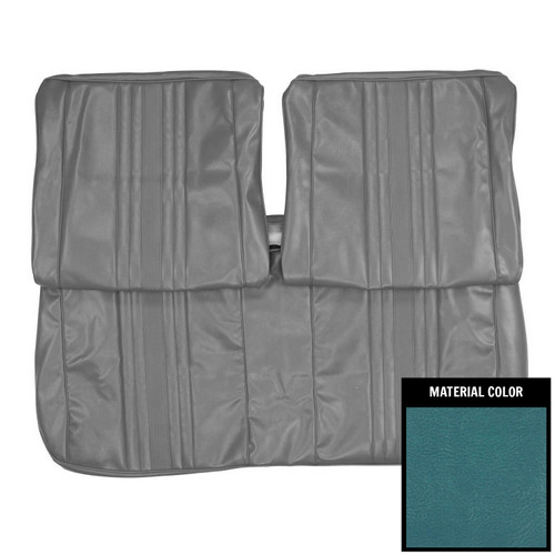 1969-72 Nova, SS, Custom; w/o Armrest; Front Bench Seat Cover; Bright Blue