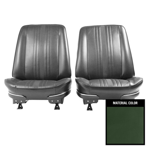1971 Chevrolet Nova SS/Custom Dark Green Front Bucket Seat Covers