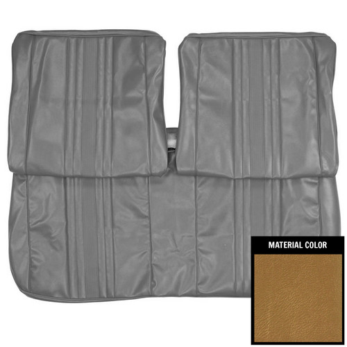 1970 Nova SS/Custom Gold Front Bench Seat W/O Arm Rest Cover