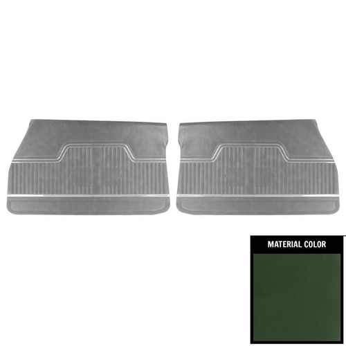 1972 Chevrolet Chevelle Platinum Edition Dark Green Front Door Panels