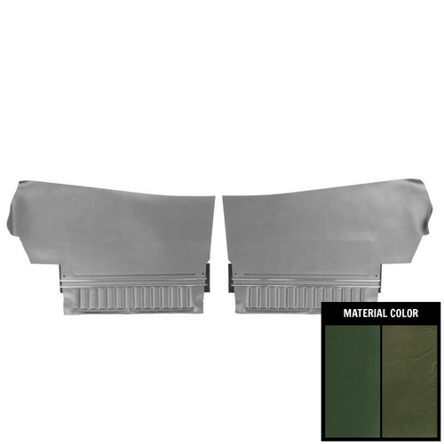 1971-1972 Chevrolet Chevelle Convertible Platinum Edition Green Rear Door Panels