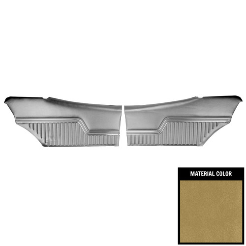 1970 Chevelle Hardtop Platinum Pre-Assembled Saddle Rear Door Panels