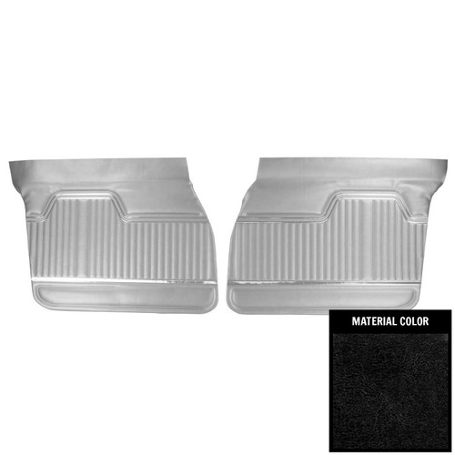 1970-72 Chevelle; 4 Door Hardtop/Sedan/Wagon; Front Door Panels; Black