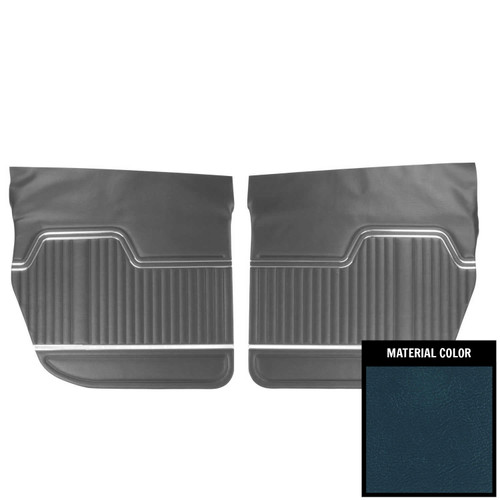 1971-1972 Chevrolet Chevelle 4-Door Sedan Blue Rear Door Panels