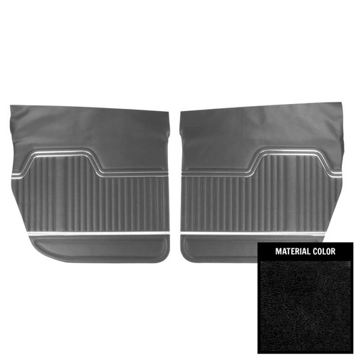 1970-72 Chevelle; 4 Door Sedan; Rear Door Panels; Black