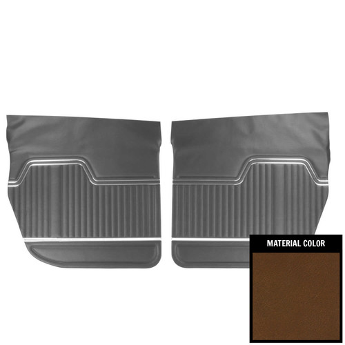 1971 Chevrolet Chevelle 4-Door Sedan Dark Saddle Rear Door Panels