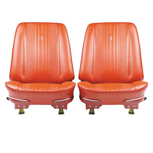 1970 Chevrolet Chevelle Red Pre-Assembled Front Bucket Seats