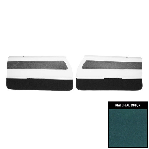 1970 Oldsmobile Cutlass Supreme; Pre-Assembled Front Door Panels; Medium Blue